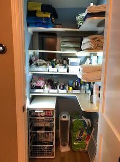 Linen closet after